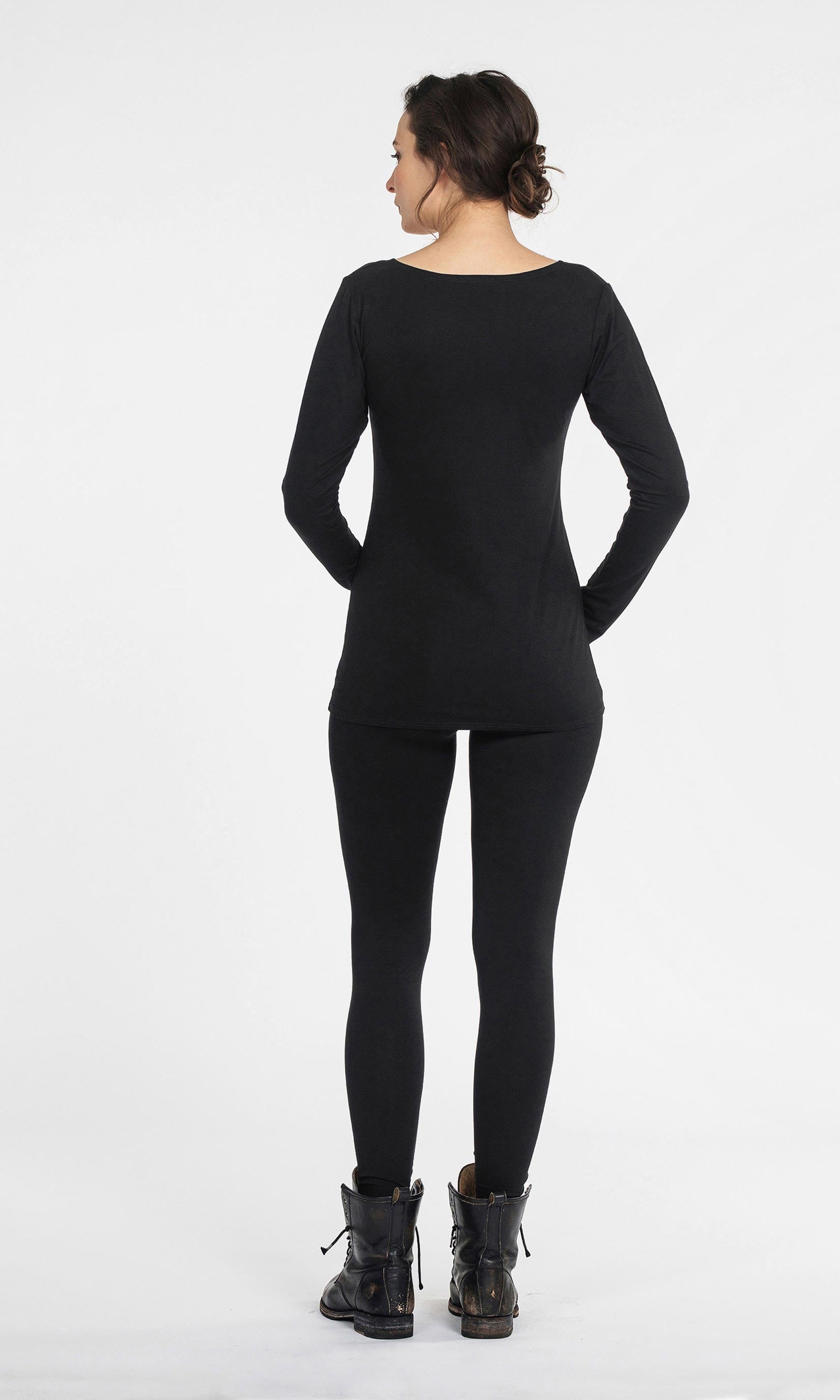 Tights i viskos, svart - Olars Ulla