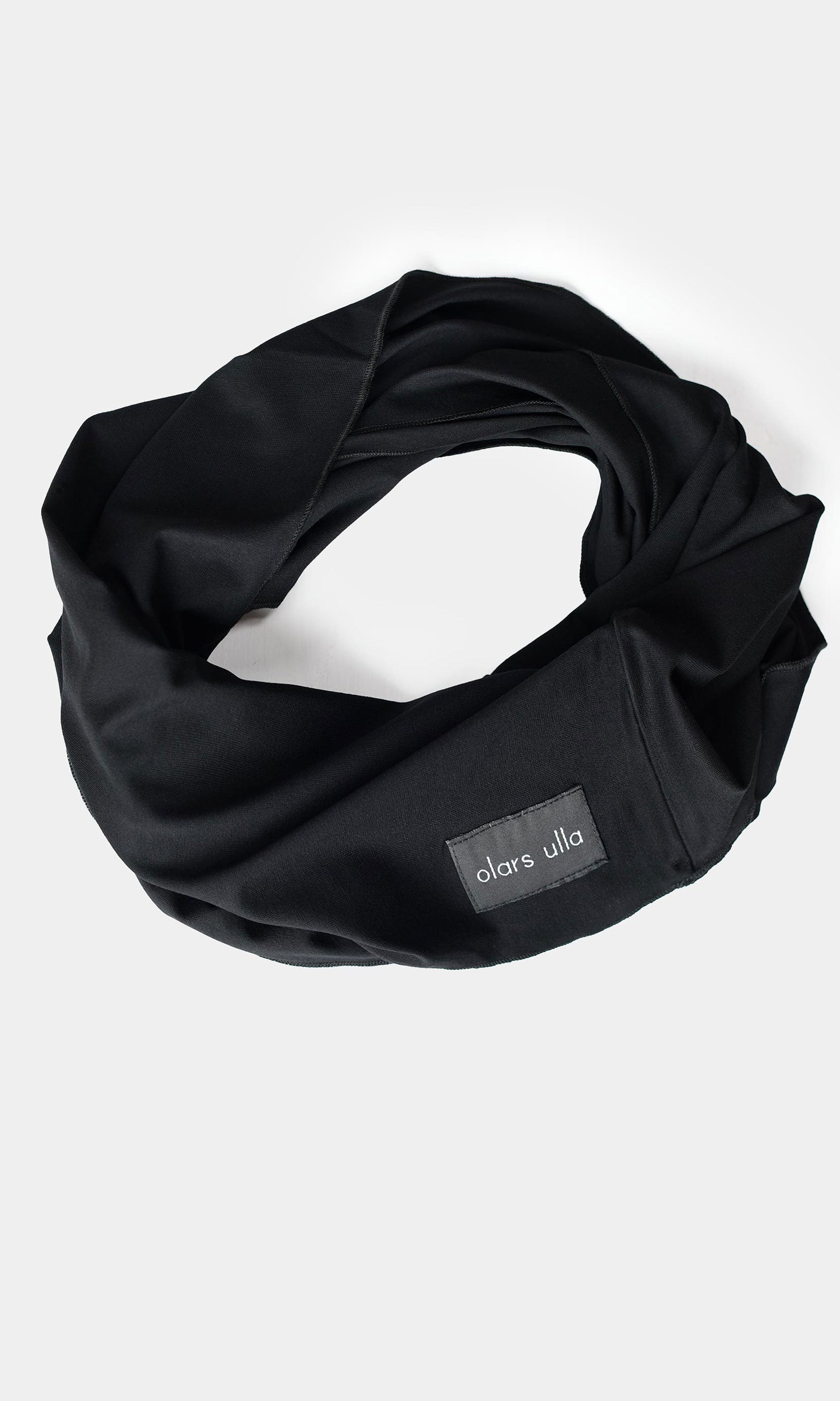 Rundscarf i viskos, svart - Olars Ulla