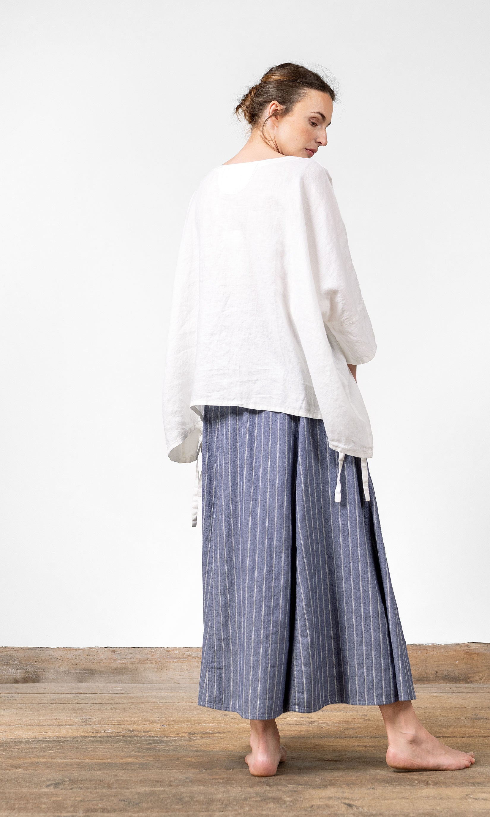 Oversize linnetopp, vit - Olars Ulla